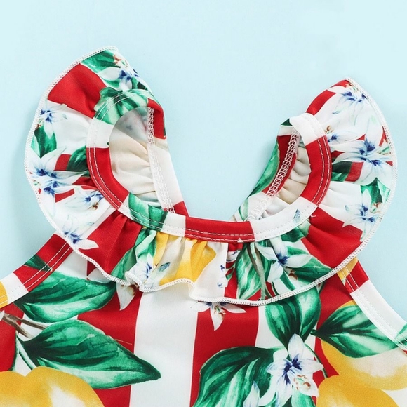 Girls swimsuit with matching headband - Picture 4 of 7